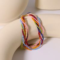 Casual Simple Style Multicolor Mixed Materials Beaded Plating 18k Gold Plated Women's Bracelets main image 4