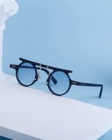 Einfacher Stil Einfarbig Pc Runder Rahmen Vollbild Männer Sonnenbrille main image 4