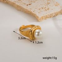 Ig Style Geometric Stainless Steel Plating Zircon 18k Gold Plated Rings sku image 7