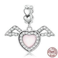 Simple Style Heart Shape Sterling Silver Inlay Rhinestones Charms Jewelry Accessories sku image 14
