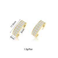 1 Pair Ig Style French Style Simple Style Butterfly Plating Inlay Copper Zircon 18k Gold Plated Ear Cuffs Ear Line main image 2