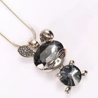 Elegant Cute Rabbit Alloy Copper Plating Inlay Artificial Rhinestones Sweater Chain Long Necklace main image 3