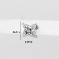 Ear Cartilage Rings & Studs Geometric Copper Plating Artificial Gemstones sku image 29