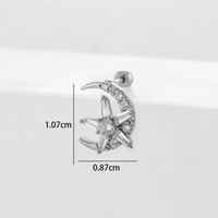 Ear Cartilage Rings & Studs Geometric Copper Plating Artificial Gemstones sku image 30