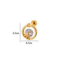 Ear Cartilage Rings & Studs Geometric Copper Plating Artificial Gemstones sku image 23