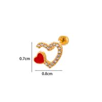 Ear Cartilage Rings & Studs Geometric Copper Plating Artificial Gemstones sku image 31