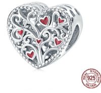 Einfacher Stil Herzform Sterling Silber Inlay Strasssteine Valentinstag Schmuckzubehör sku image 3