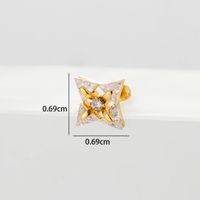 Ear Cartilage Rings & Studs Geometric Copper Plating Artificial Gemstones sku image 35