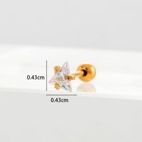 Ear Cartilage Rings & Studs Geometric Copper Plating Artificial Gemstones sku image 7