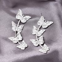 1 Pair Cute Sweet Butterfly Alloy Drop Earrings main image 5