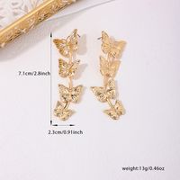 1 Pair Cute Sweet Butterfly Alloy Drop Earrings main image 2