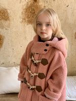 Princess Cute Solid Color Fleece Girls Outerwear main image 2