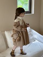 Simple Style Classic Style Solid Color Cotton Blend Polyester Girls Outerwear main image 5