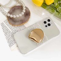 Simple Style Irregular Solid Color Metal Universal Phone Cases main image 4