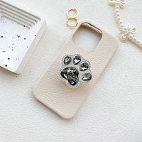 Cute Paw Print Plastic Rhinestone Universal Phone Cases main image 4