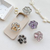 Cute Paw Print Plastic Rhinestone Universal Phone Cases main image 3