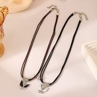 Classic Style Butterfly Alloy Plating Women's Pendant Necklace main image 4