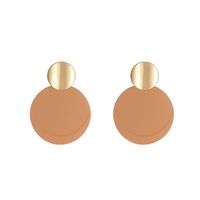 1 Pair Basic Round Plating Alloy Drop Earrings main image 4