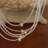 Simple Style Round Shell Pearls Beaded Inlay Zircon Women's Necklace main image 3