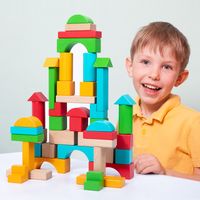 Building Toys Color Block Wood Toys main image 4