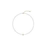 Style Simple Rond Shell Perles Perlé Incruster Zircon Femmes Collier main image 2