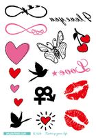 Valentine's Day Heart Shape Plastic Tattoos & Body Art 1 Piece sku image 6