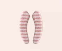 Cute Stripe Flannel Toilet Mat sku image 2