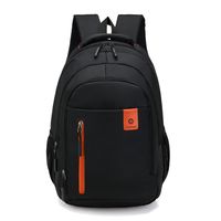 Solid Color Casual Holiday Daily School Backpack sku image 4