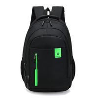 Solid Color Casual Holiday Daily School Backpack sku image 2