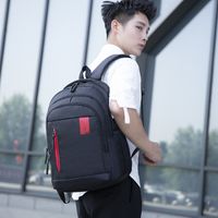 Solid Color Casual Holiday Daily School Backpack main image 2