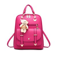 Solid Color Casual Daily Women's Backpack main image 4