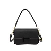 Women's Medium Pu Leather Solid Color Classic Style Square Flip Cover Shoulder Bag main image 2
