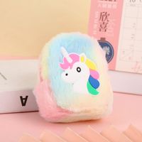 Cute Unicorn Plush Unisex Bag Pendant Keychain sku image 2