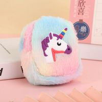 Cute Unicorn Plush Unisex Bag Pendant Keychain sku image 1