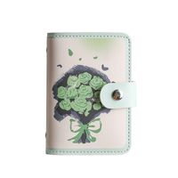 Unisex Flower Pu Leather Magnetic Buckle Wallets main image 2