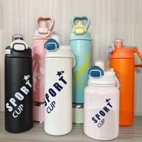 Casual Solid Color Stainless Steel Thermos Cup 1 Piece main image 1