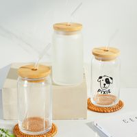 Casual Solid Color Glass Water Bottles 1 Piece main image 1