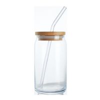 Casual Solid Color Glass Water Bottles 1 Piece sku image 1