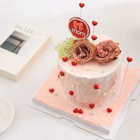 Mother's Day Modern Style Heart Shape Foam Party Festival Cake Decorating Supplies main image 5