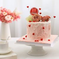 Mother's Day Modern Style Heart Shape Foam Party Festival Cake Decorating Supplies main image 4
