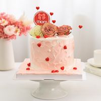 Mother's Day Modern Style Heart Shape Foam Party Festival Cake Decorating Supplies main image 6