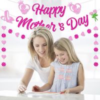 Día De La Madre Mamá Letra Forma De Corazón Papel Fiesta Suministros De Decoración De Pasteles main image 5