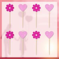 Mother's Day Mama Letter Heart Shape Paper Party Cake Decorating Supplies main image 4