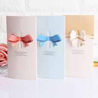 Simple Style Bow Knot Paper Party Street Card main image 1