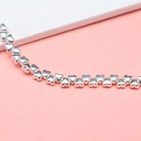 1 Piece 3.5*3.2*2.6mm Hole 1~1.9mm Sterling Silver Heart Shape Beads main image 5