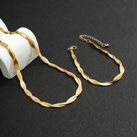 Simple Style U Shape Copper Plating Bracelets Necklace sku image 1