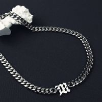 Hip-hop Solid Color Titanium Steel Men's Necklace main image 4