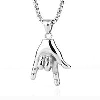 Hip-hop Simple Style Animal Anchor Skull Alloy Titanium Steel Plating Unisex Pendant Necklace sku image 4