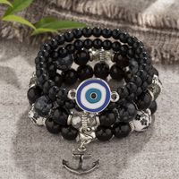 Vintage Style Devil's Eye Arylic Alloy Glass Wholesale Bracelets sku image 6