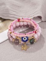 Style Vintage L'oeil Du Diable Papillon Arylique Alliage Perle De Rocaille De Gros Bracelets sku image 5